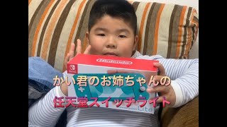 任天堂スイッチライトお姉ちゃんサンタさんからプレゼントもらったよ