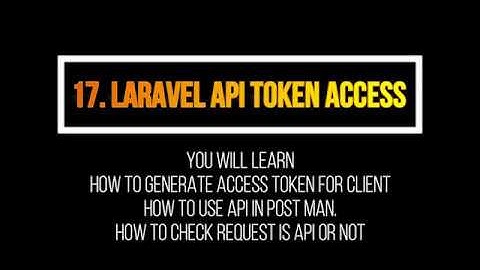 Laravel PHP Framework API Access with Postman in hindi/urdu complete project 2020
