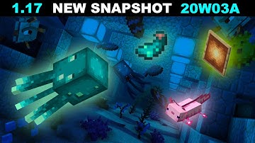 Minecraft 1.17 Snapshot 21w03a Overview (Glow Squid And MORE!)