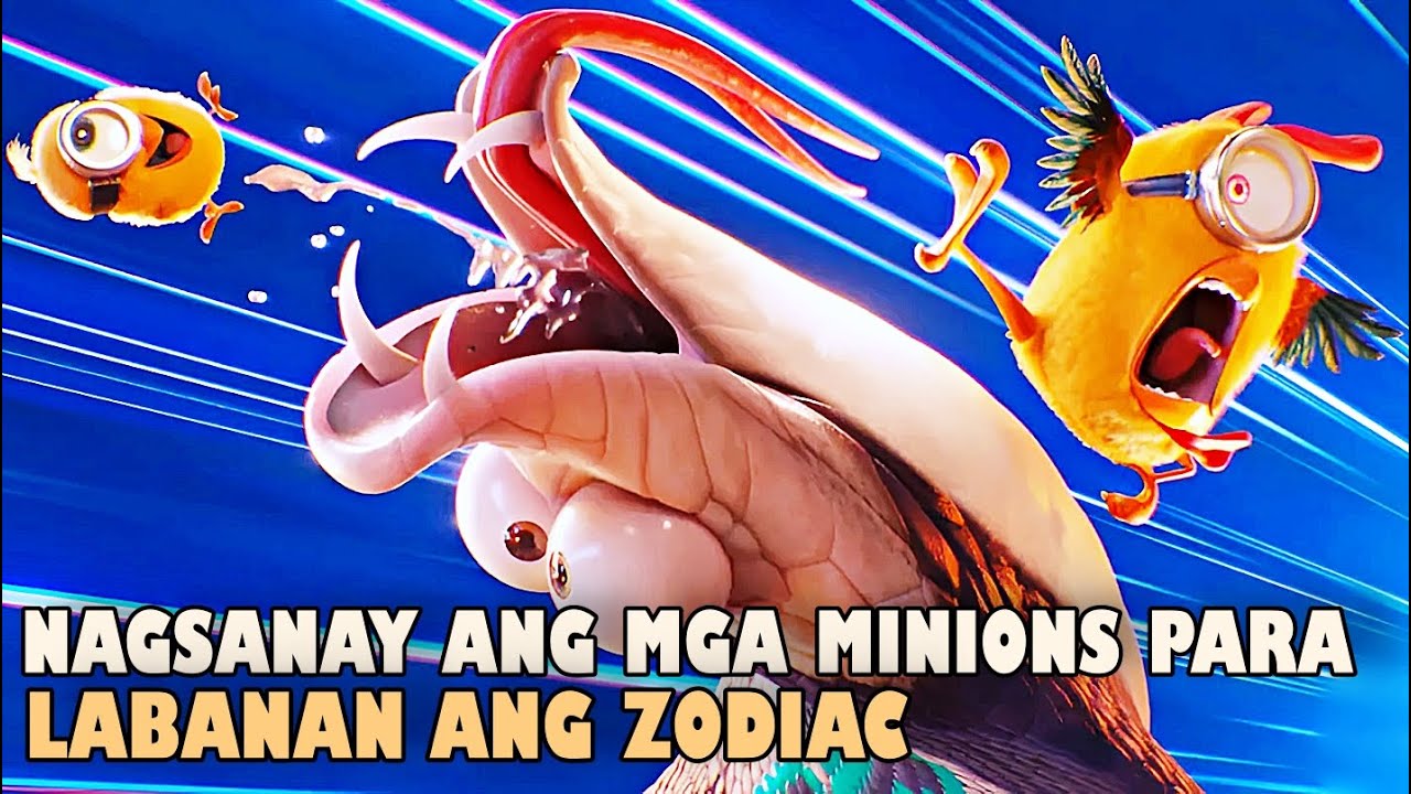 Nagsanay ang tatlong minions upang mapigilan ang mga kalaban na makuha ang zodiac