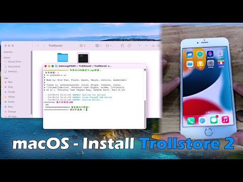 macOS - Install Trollstore 2 iPhone 6S~X iOS 14.0 ~ 17.0 | Not Support iOS 16.7, 16.7.1, 16.7.2