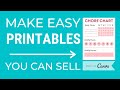 How To Create A Printable In Canva To Sell On Etsy | Digital Product Canva Tutorial