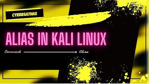 How to create or use alias in zsh shell in kali linux