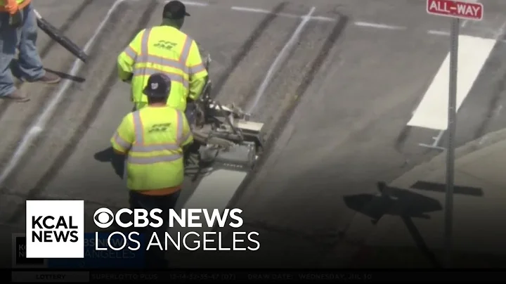 City paints crosswalks at same intersections that volunteers did around Stoner Park