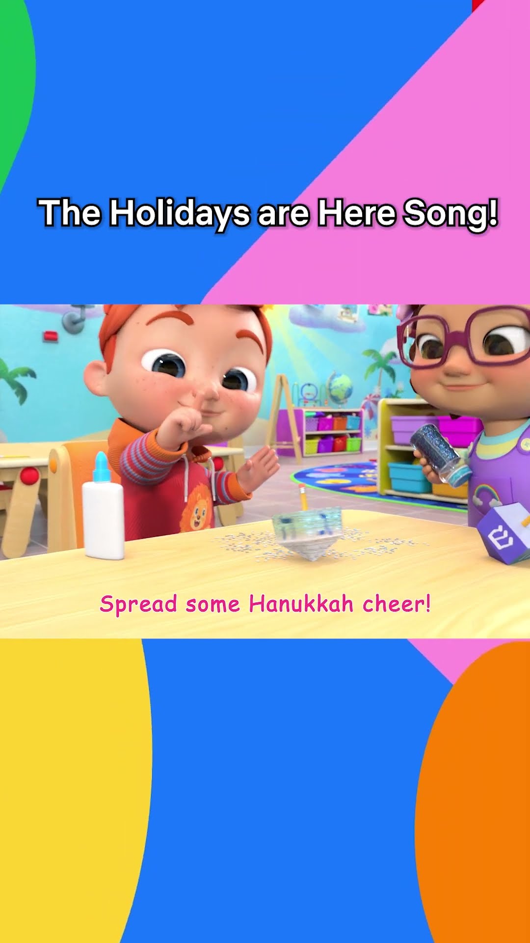 Decorate dreidels with Nico! ❄️ CoComelon is now playing on Netflix!