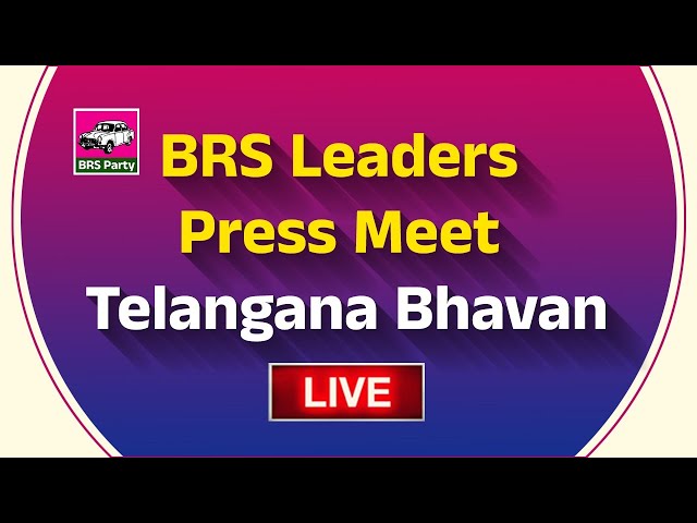 BRS Leaders Press Meet live from Telangana Bhavan. #Deviprasad #ErrollaSrinivas