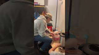 Making cotton candy #youtube #shortvideo #video #funny #candy
