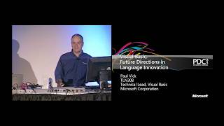 PDC 2005 - Visual Basic: Future Directions in Language Innovation - Paul Vick - 2005/09