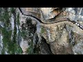 Amazing cliff water channels  the most dangerous cliff walks  chinas natural landscapes