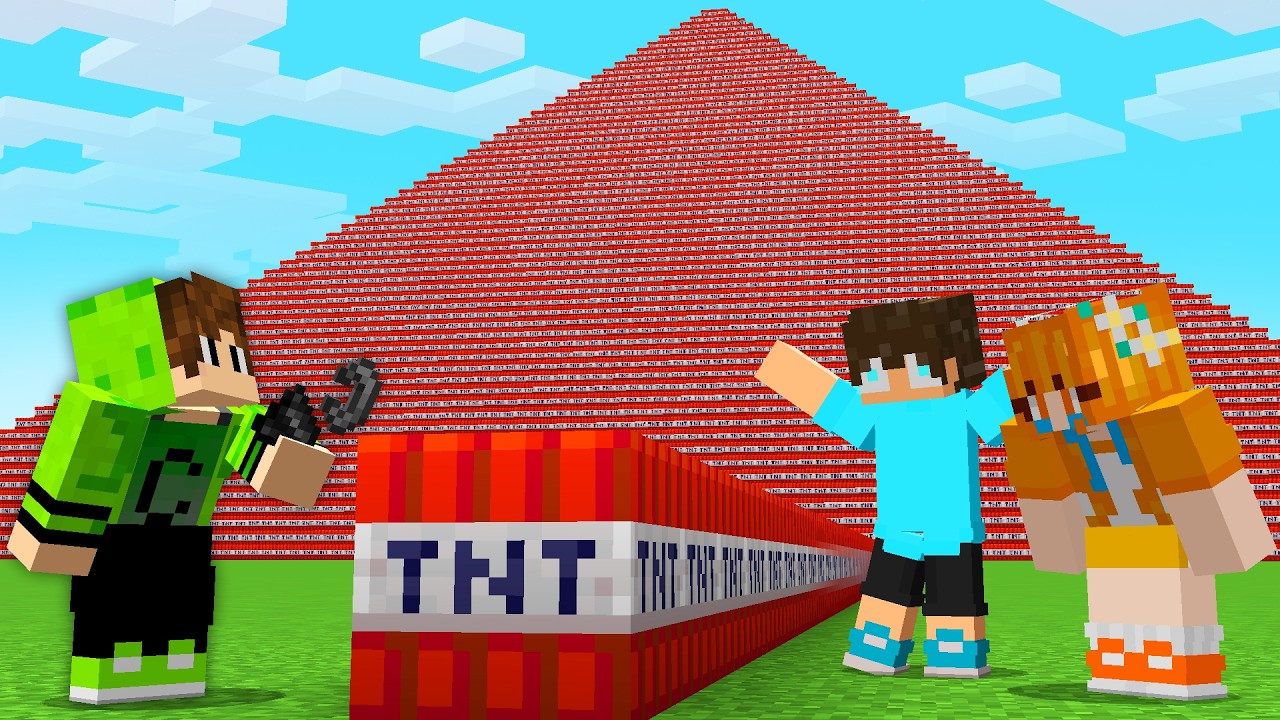 Я ЗАПОЛНИЛ МИР СВОЕГО ДРУГА TNT в Minecraft!