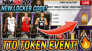 NBA 2K20 MYTEAM NEW LOCKER CODE! + TRIPLE THREAT ONLINE TOKEN EVENT!
