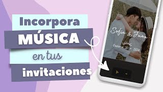 MÚSICA en INVITACIÓN de BODA, ¿cómo ponerla?