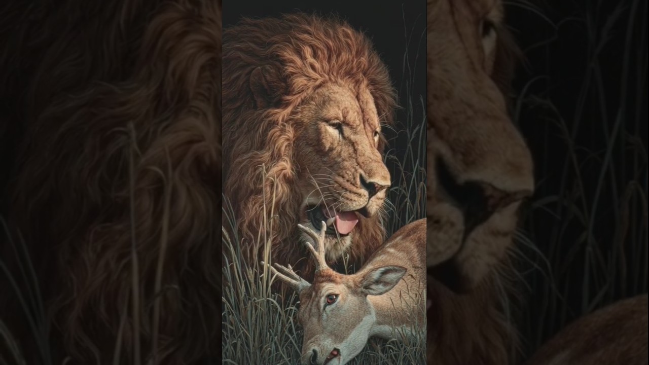 look at the last moment of deer