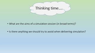 Video 3 How to run a simulation session