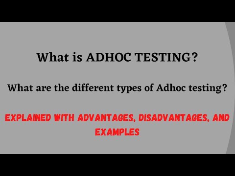 Video: Warum Ad-hoc-Tests?