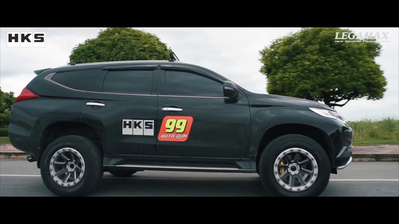 Hks Legamax New Pajero Sport 2016 Carbon Tail Youtube