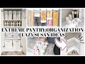 EXTREME PANTRY ORGANIZATION IDEAS RESTOCK | Clean and Organize LAZY SUSAN | BACK STOCK SYSTEM