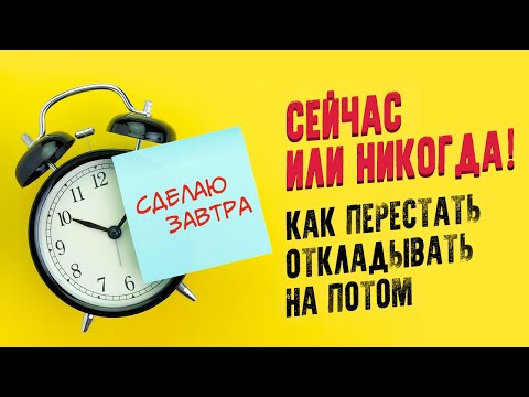 Сейчас или никогда! Как перестать откладывать дела. Прокрастинация: как бороться? Аудиокнига целиком