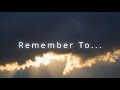 The Forsaken Ones - Remember To... (Lyric Video)