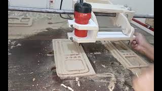 CNC نسخ الأشكال الخشبية المختلفة بماكينة يدوية / CNC router duplication for coping wooden shapes