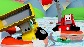 Пляж - малыши грузовички 👶 Обучающий мультфильм для детей