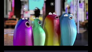 Blobs Singing Symphony No. 9