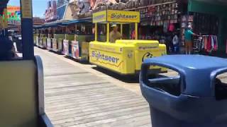 Wildwood, NJ Boardwalk 2019 (Boardwalk Side) View From Tramcar