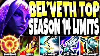 Testing My OnHit Bel'Veth Top Lane Season 14 Build LIMITS: FROM BEHIND TO CARRY | LoL s14 Gameplay