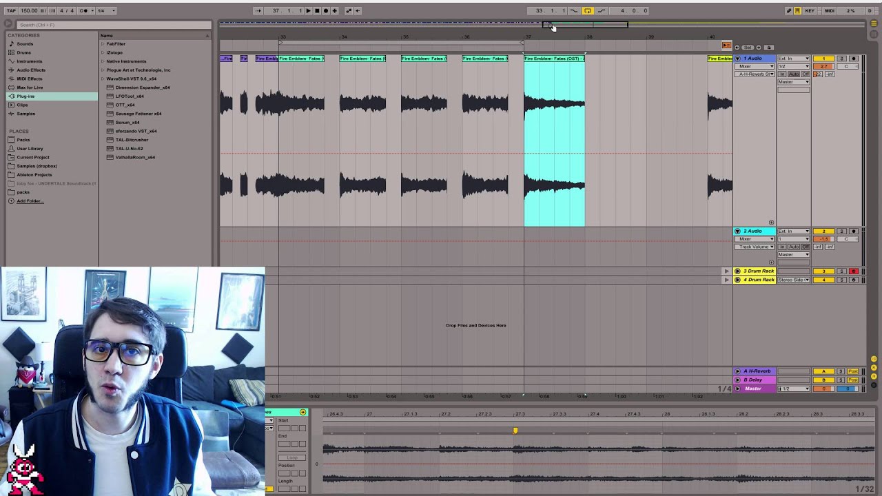 Editing a 3/4 Sample Into a 4/4 Beat (Ableton Live) [Fire Emblem Fates] - Cutman Plays