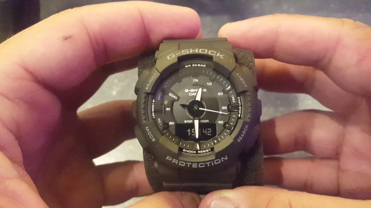 g shock 5540 set time