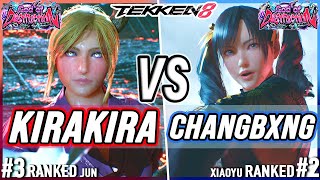 T8 🔥 KiraKira (#3 Ranked Jun) vs Changbxng (#2 Ranked Xiaoyu) 🔥 Tekken 8