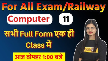 Computer For Competitive Exams | Computer For Ntpc Exam | By Preeti Ma