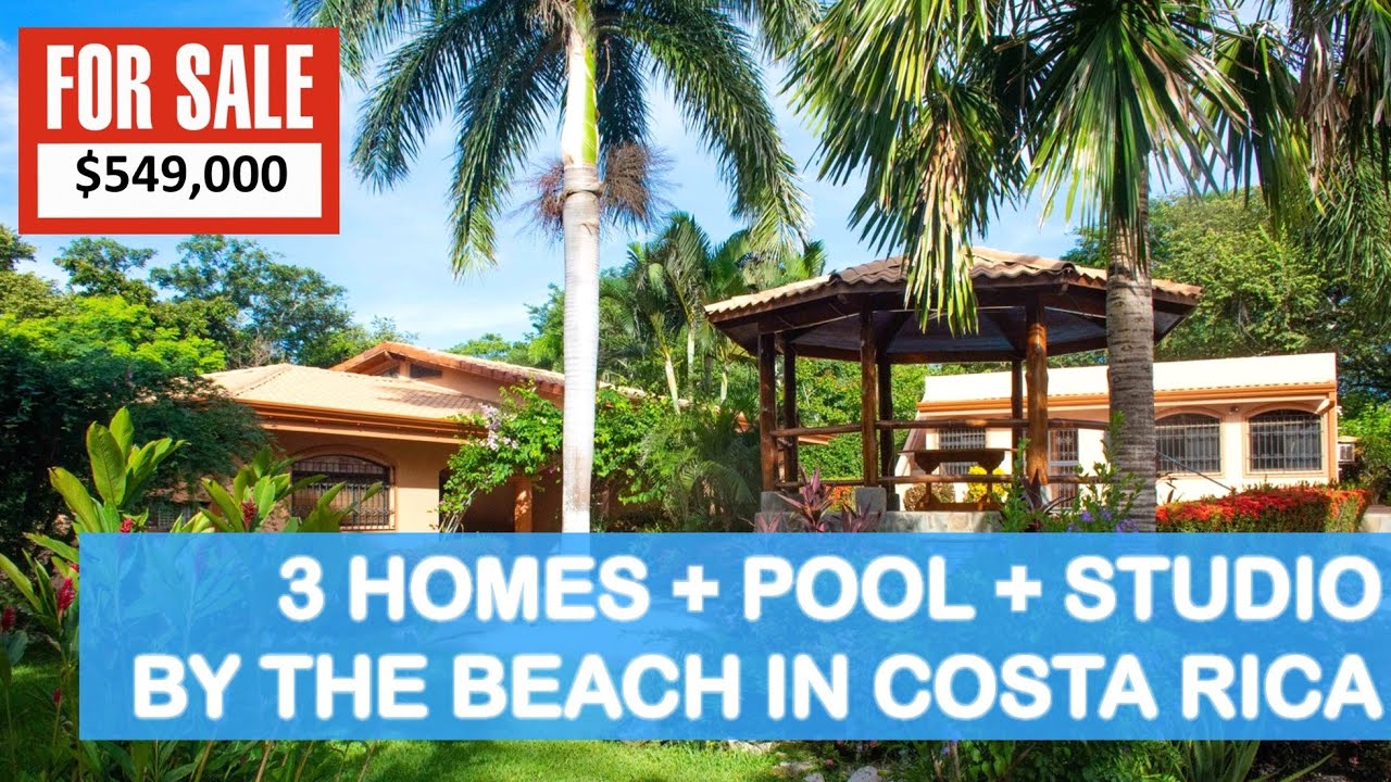 Costa Rica Homes For Sale Compound With Three Homes Pool Studio 