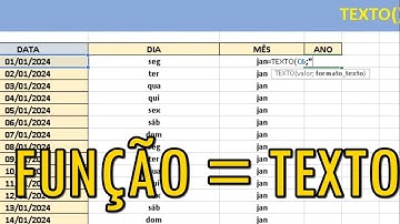 Curso de Excel FUNÇÃO TEXTO