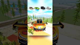 Sky High Building vs 4 Cars Jump Challenge! 😱🏢 (Part 34)🔥💥 #gaming #shorts #indianbikedriving3d