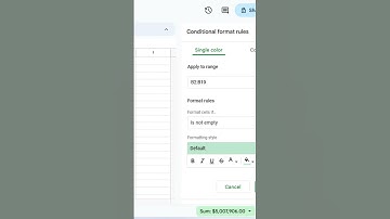 How to use Conditional Formatting in Google Sheets