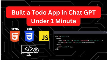 Create a fully functional Todo App using CHATGPT under 1 minute. #openai #chatgpt #ai
