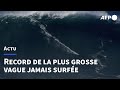 Sebastian steudtner bat le record de la plus grosse vague jamais surfe  afp