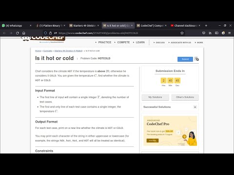 Is it hot or cold Problem Code: HOTCOLD