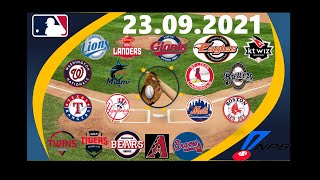 MLB Predictions Today (23.09.2021)|MLB Picks Today|NPB Predictions