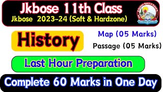 11th Class History Last Hour Preparation -60 Marks in One Day (Map, Passage & Other Questions Jkbose screenshot 5