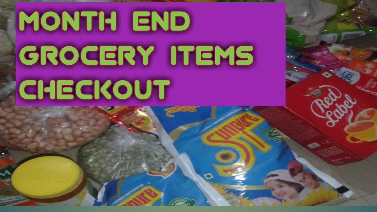 monthly grocery items organization /Kannada YouTube