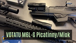 VOTATU M6L-G Picatinny/Mlok Flashlight Laser Combo