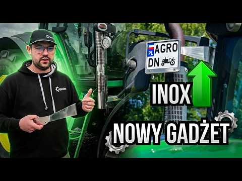 How to change the look of your tractor? Stainless steel exhaust and license plate holder.