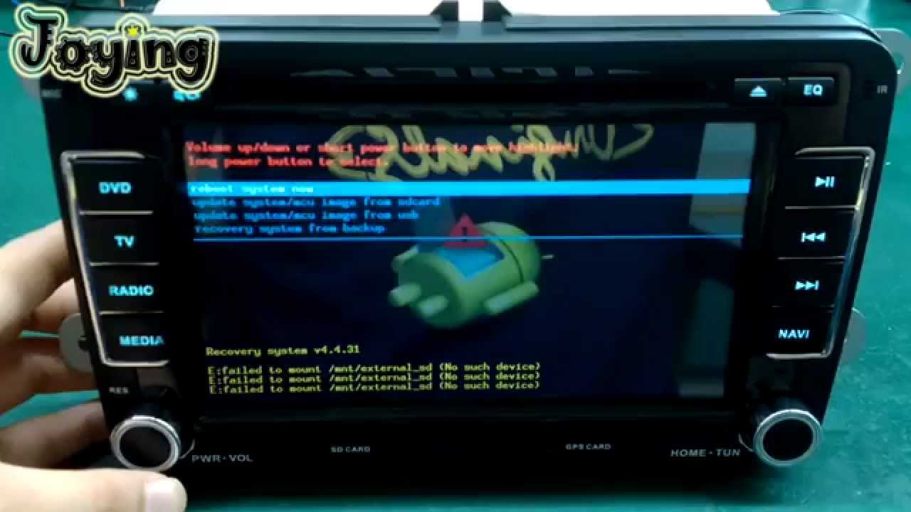 How to insert the head unit android system if you car can not start
