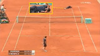 What Roger Federer did to this Player is CRUEL....(Schooling his Opponent)