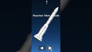 sending a Falcon heavy style Rocket To send sattelties in orbit in sfs.  #superheavy #rocket #sfs