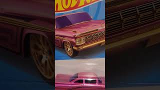 HOT WHEELS 59 CHEVY IMPALA CHEVY BEL AIR PINK AND GOLD #HOTWHEELS #lowrider #impala #toys #pokemon