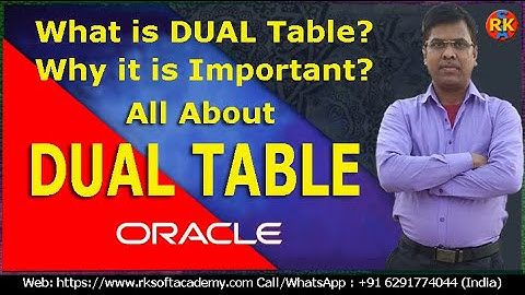 DUAL Table in Oracle | What is DUAL table in oracle | Oracle DUAL table | SQL Tutorial