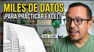 El truco que usan los profesionales para practicar Excel con datos reales